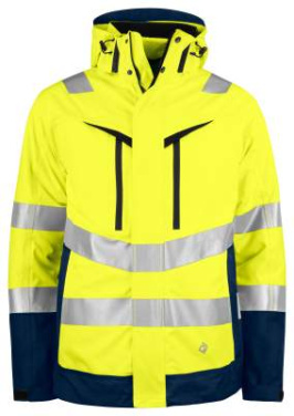 6445 FUNCTIONAL 3-IN-1 EN ISO 20471 CLASS 3/2 – jacka, Gul/Marinblå – ProJob (2)