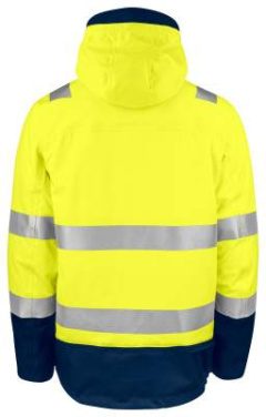 6445 FUNCTIONAL 3-IN-1 EN ISO 20471 CLASS 3/2 – jacka, Gul/Marinblå – ProJob (3)