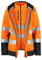 6445 FUNCTIONAL 3-IN-1 EN ISO 20471 CLASS 3/2 – jacka, Orange/Svart