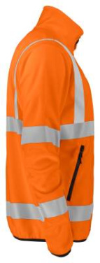 6105, LIGHTWEIGHT EN ISO 20471 CLASS 3 – softshelljacka, Orange/Svart - ProJob (4)