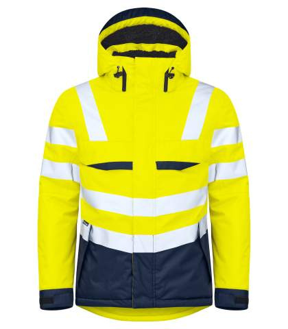6425 FUNCTIONAL, PADDED EN ISO 20471 CLASS 3 – jacka, Gul/Marinblå - ProJob (1)