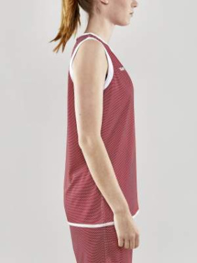 Progress Reversible Basket – linne (dam), Klarröd/vit - Craft (4)
