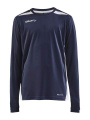 PRO Control Impact Ls – T-shirt (barn), Marinblå/Vit