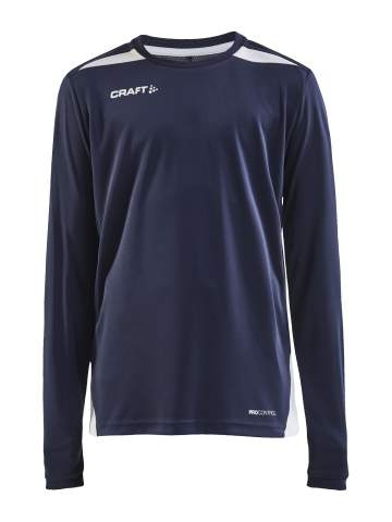 PRO Control Impact Ls – T-shirt (barn), Marinblå/Vit - Craft