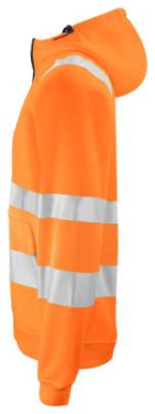 6132 HOODJACKA EN ISO 20471 KLASS 3/2, Orange/Svart – ProJob (4)