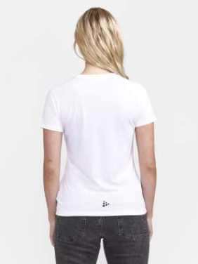 Community Logo SS – T-shirt (dam), Vit-Melange - Craft (4)
