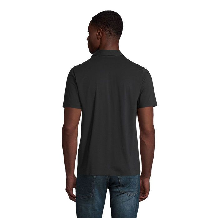 RELAX OSCAR HERR PIQUE SH, Djupsvart, 4XL, produktbild (1)