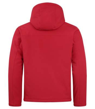 Padded Softshell – huvtröja, Röd – Clique (2)