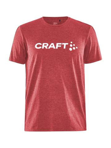 Community Logo SS – T-shirt (herr), Klarröd melerad - Craft