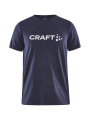 Community Logo SS – T-shirt (barn), Marinblå melerad