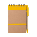 Anteckningsbok Ecocard, Gul