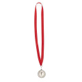 Medalj Corum, Röd / silver