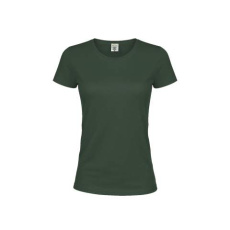 Färgad T-shirt för kvinnor "keya" WCS180, Flaskgrön