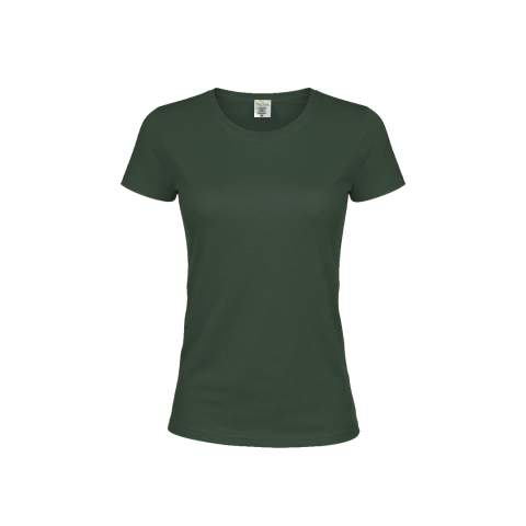 Färgad T-shirt för kvinnor "keya" WCS180, Flaskgrön - KEYA, Grön flaska