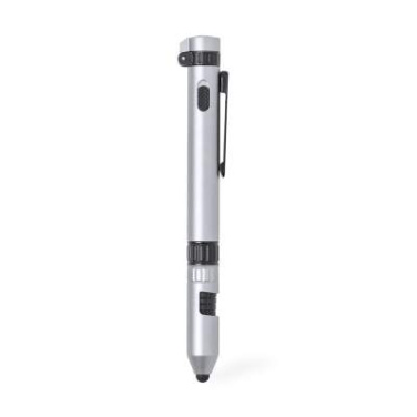 Multifunktionspenna Posdan, Silver – Makito (2)