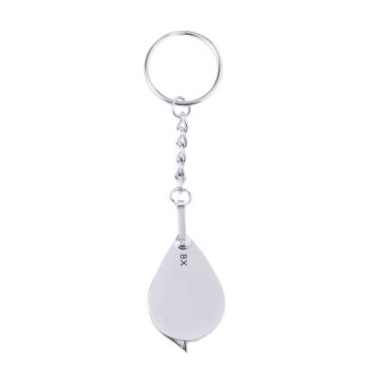 Förstoringsglasnyckelring Kitins 8X, Silver – Makito (4)