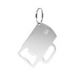 Nyckelring med flasköppnare Berman, Silver