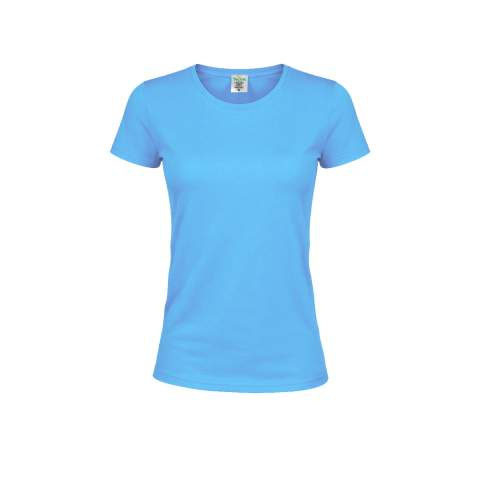 Färgad T-shirt för kvinnor "keya" WCS150, Ljusblå – KEYA