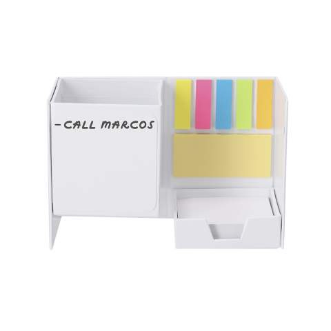 Anteckningsblock Pennhållare Whiteboard Persut, Vit – Makito (1)