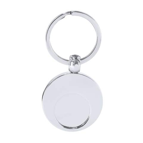 Nyckelring med kundvagnspolett Mican, Silver – Makito (1)