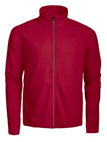 Melton Fullzip – sweatshirt, Röd – D.A.D (1)