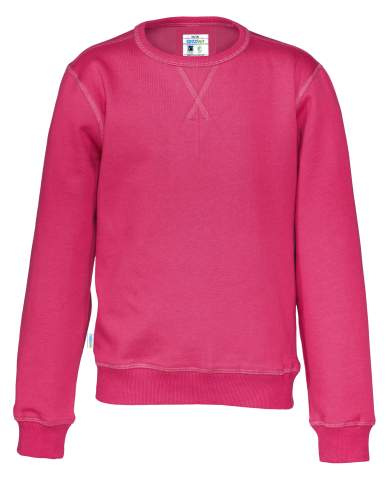 Crew Neck Kid – sweatshirt, Mörk cerise - Cottover (1)