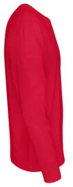 Long Sleeve Man – T-shirt, Röd – Cottover (4)