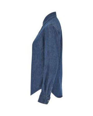 Dark Denim Lady – skjorta, Marinblå - Cottover (4)