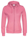 Hood Lady sweatshirt – tröja med hel dragkedja, Rosa