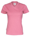 T-shirt Lady – V-ringad tröja, Rosa
