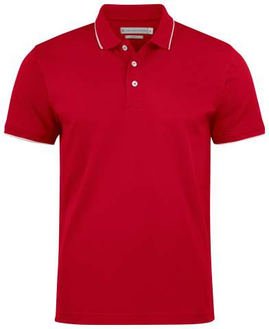Greenville Modern shirt – pikétröja, Röd – James Harvest (1)