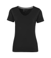 Coruna v-neck woman – T-shirt, Svart