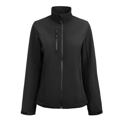 Airwalk – softshelljacka (dam), Svart – Printer RED (1)