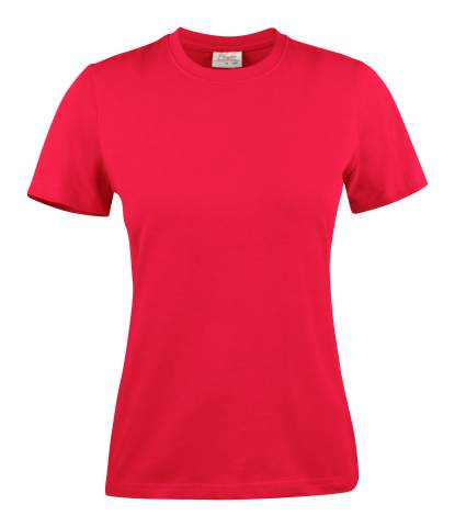 Heavier Pro – T-shirt (dam), Röd – Printer Essentials (1)