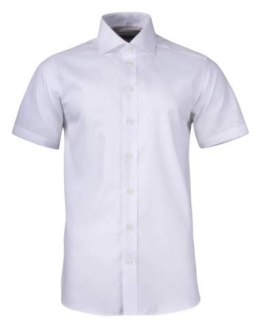 YB50 Twill S/S Regular Fit – skjorta (herr), Vit – J.Harvest & Frost (1)