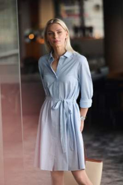 IB133 Dress – skjorta (dam), Marinblå - J.Harvest & Frost (4)