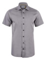 YB50 Twill S/S Slim Fit – skjorta (herr), Grå