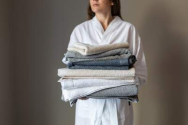 Cotton/Linen – handduk, Vit – Kosta Linnewäfveri (4)