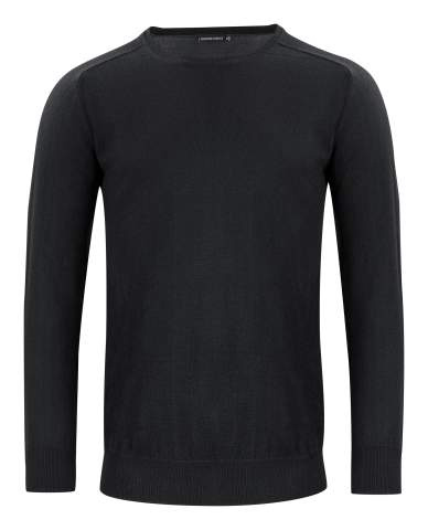 Merino U – stickad tröja (herr), Svart – J.Harvest & Frost (1)