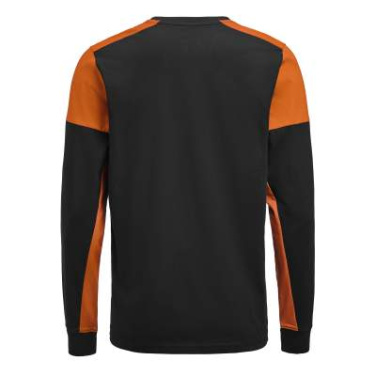 Prime LS – T-shirt, Svart/Orange – Printer PRIME (3)