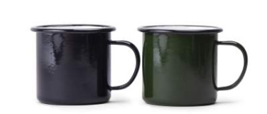 Enameled metal – mugg, Grön – MORBERG by Orrefors Hunting (3)