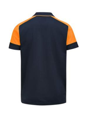 Prime – pikétröja (herr), Marinblåblå/Neon Orange - Printer PRIME (2)