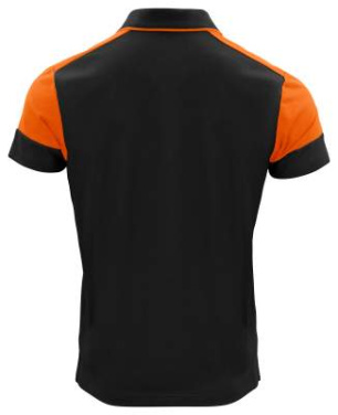 Prime – pikétröja (herr), Svart/Orange – Printer PRIME (2)
