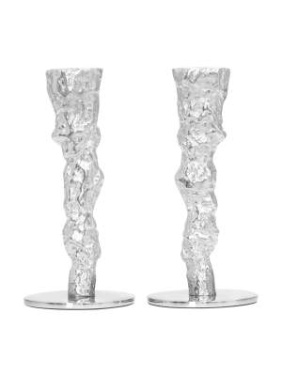 2-pack ljusstakar, Stålgrå - Orrefors Jernverk (2)