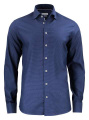 PB49 Jacquard Regular Fit – skjorta (herr), Marinblåblå/Vit prickig