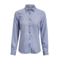YB55 Jacquard Contemporary Fit – skjorta (dam), Mellanblå