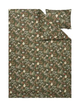 Bäddset Bandene Satin, Grön – Kosta Linnewäfveri (2)