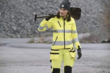 1210 Hi-Vis – softshelljacka (dam), gul – Jobman (4)