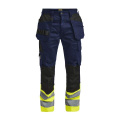 2277 Craftsman Hi-Vis – byxor, marinblå/gul