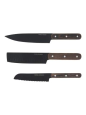Knivset 3-pack, Svart